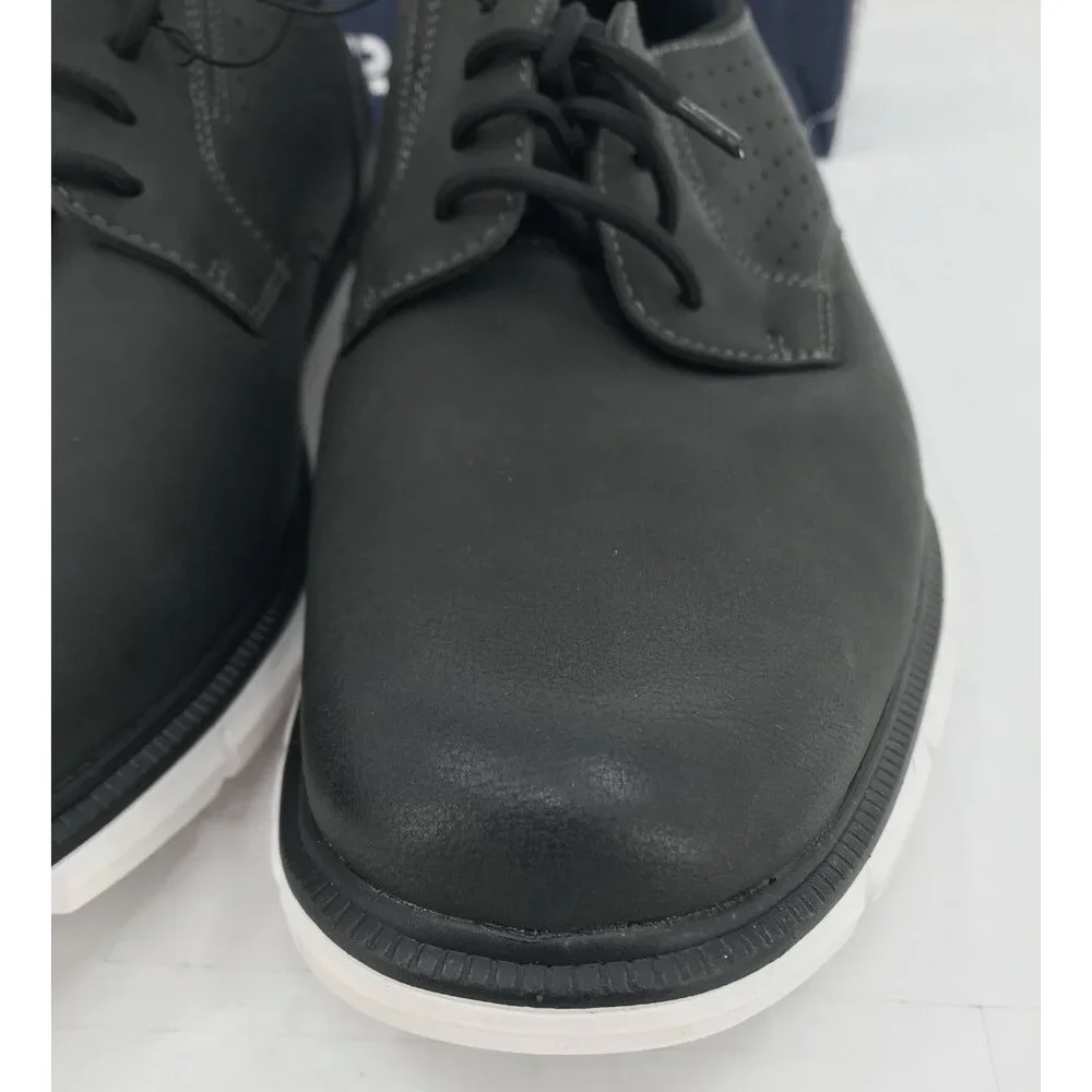 Dockers Shoes Mens Size 10.5 Frontera 24 Black‎ Faux Leather Lace Up